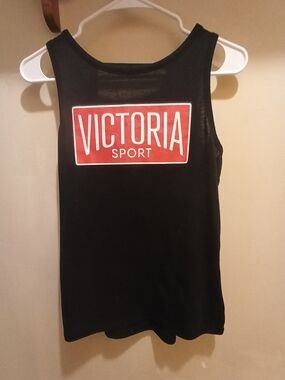 Victoria's Secret Sport Black Tank with Red Logo